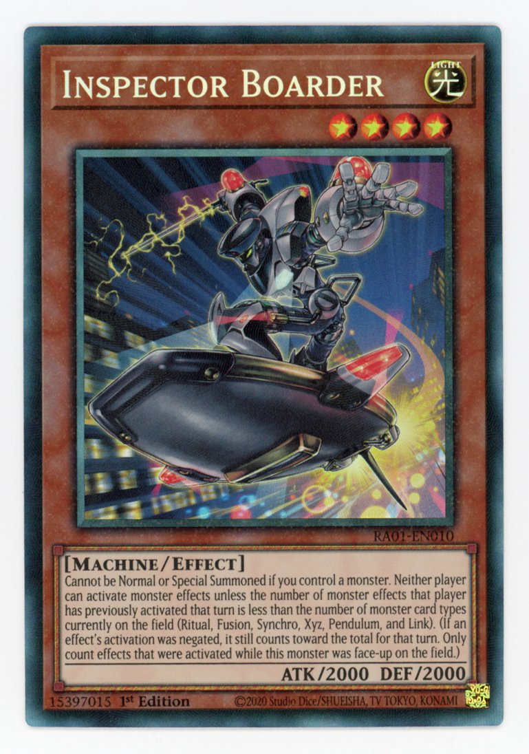 RA01-EN010 - Inspector Boarder - Collector's Rare - Effect Monster - Rarity Collection