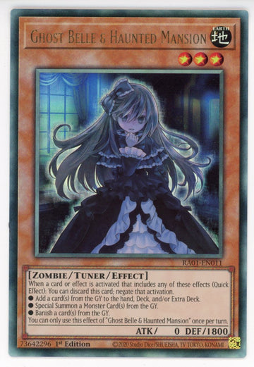 RA01-EN011 - Ghost Belle & Haunted Mansion (PUR) - Ultimate Rare - 25th Anniversary Rarity Collection