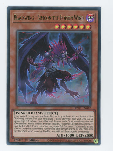 RA01-EN012 - Blackwing - Simoon the Poison Wind (UR) - Ultra Rare - 25th Anniversary Rarity Collection