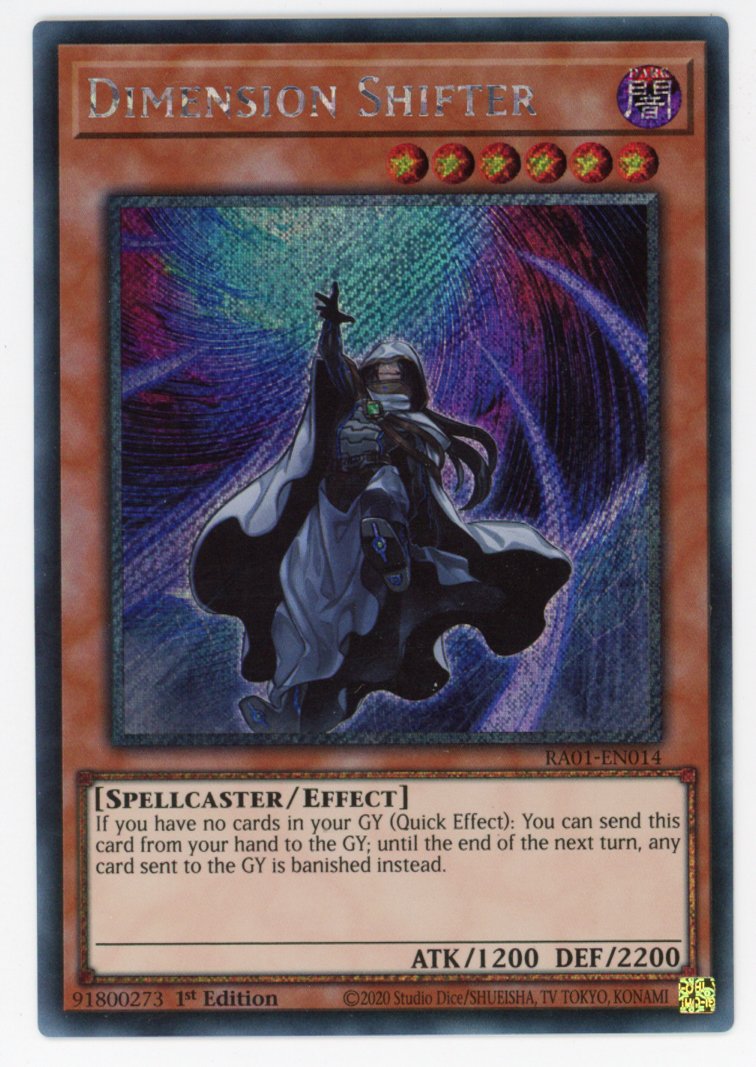 RA01-EN014 - Dimension Shifter - Platinum Secret Rare - Effect Monster - Rarity Collection