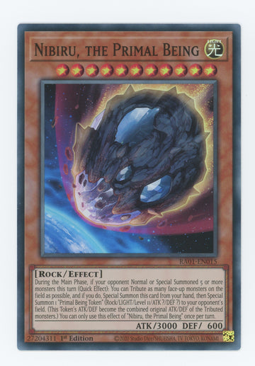RA01-EN015 - Nibiru, the Primal Being - Super Rare - 25th Anniversary Rarity Collection