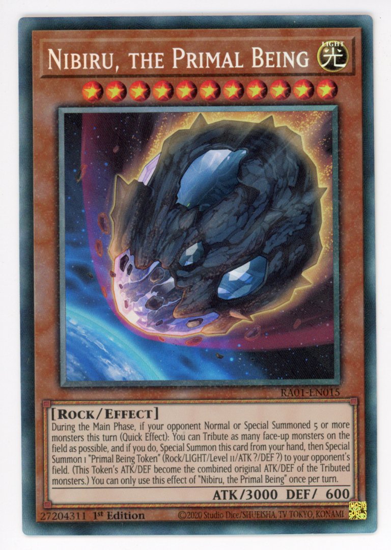 RA01-EN015 - Nibiru, the Primal Being - Collector's Rare - Effect Monster - Rarity Collection