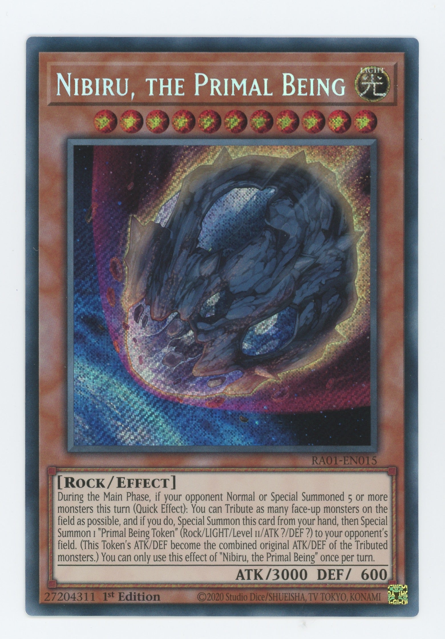 RA01-EN015 - Nibiru, the Primal Being - Secret Rare - Effect Monster - Rarity Collection