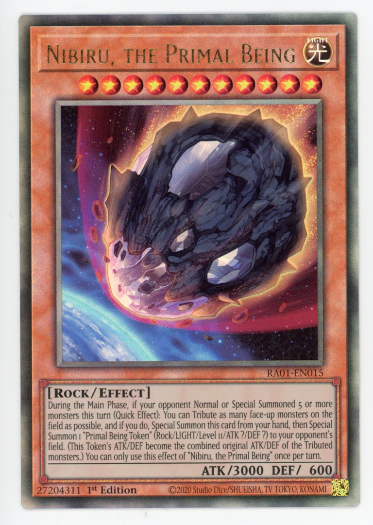 RA01-EN015 - Nibiru, the Primal Being - Ultimate Rare - Effect Monster - Rarity Collection