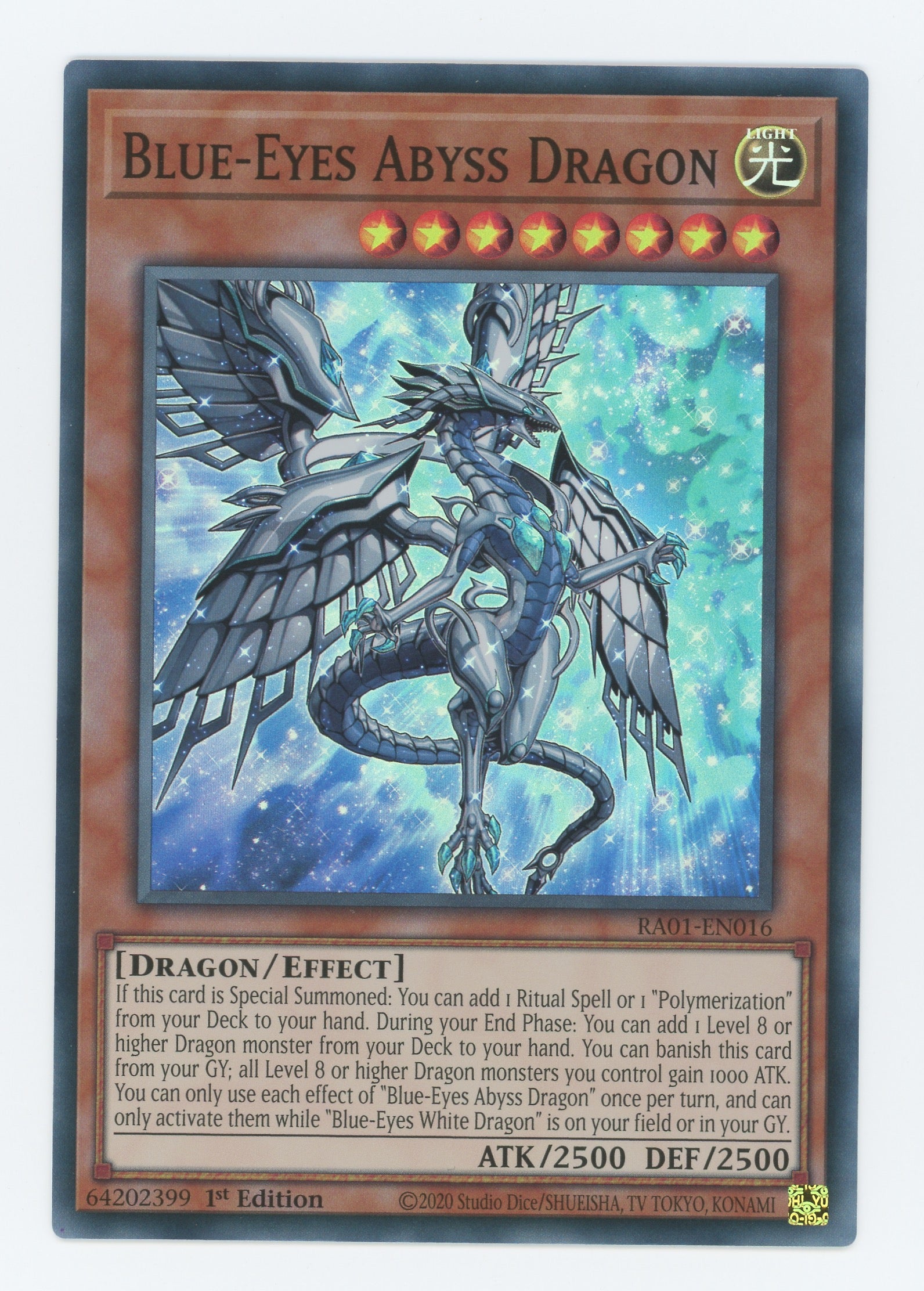 RA01-EN016 - Blue-Eyes Abyss Dragon - Super Rare - Effect Monster - Rarity Collection