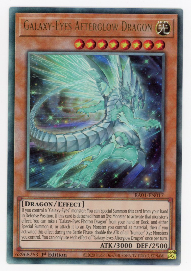 RA01-EN017 - Galaxy-Eyes Afterglow Dragon - Ultimate Rare - Effect Monster - Rarity Collection