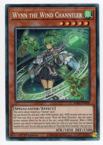 RA01-EN018 - Wynn the Wind Channeler (PCR) - Collector's Rare - 25th Anniversary Rarity Collection