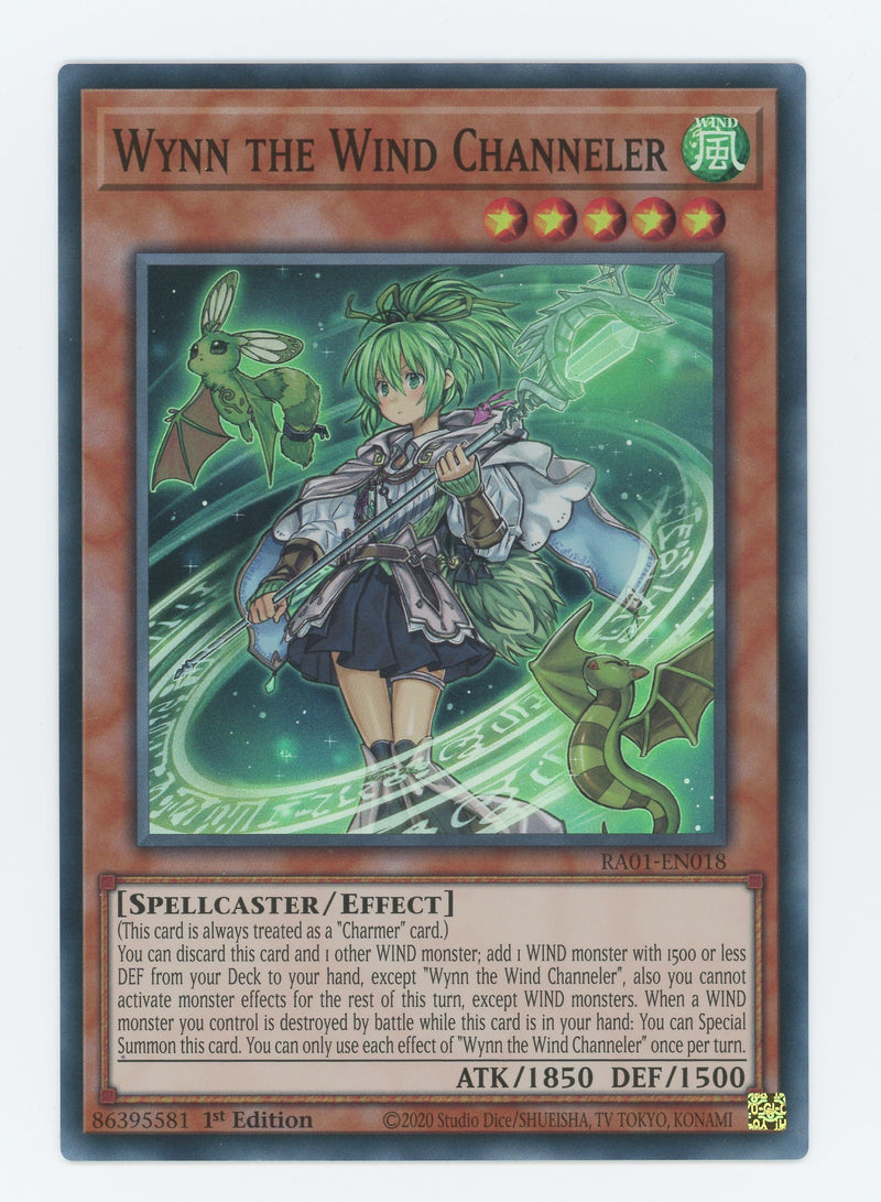 RA01-EN018 - Wynn the Wind Channeler - Super Rare - Effect Monster - Rarity Collection