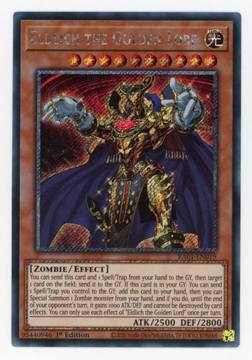 RA01-EN019 - Eldlich the Golden Lord - Platinum Secret Rare - 25th Anniversary Rarity Collection