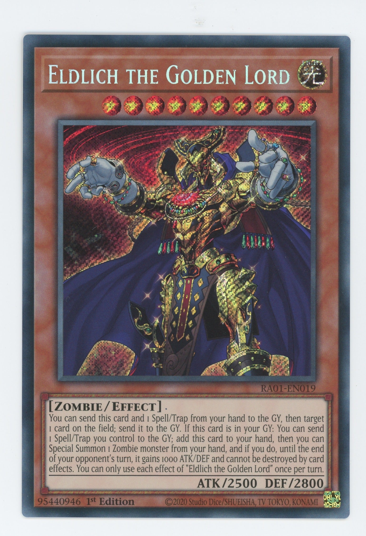 MGED-EN024 - Eldlich the Golden Lord - Premium Gold Rare - Maximum Gol