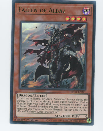 RA01-EN021 - Fallen of Albaz (UR) - Ultra Rare - 25th Anniversary Rarity Collection