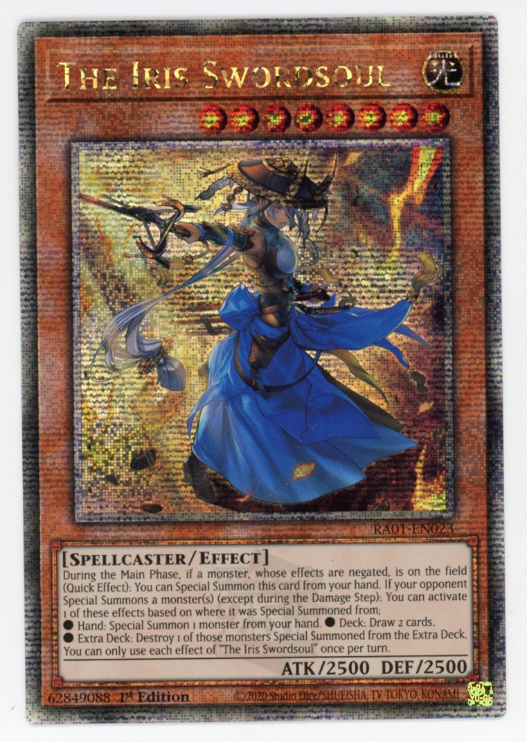 RA01-EN023 - The Iris Swordsoul - Quarter Century Secret Rare - Effect Monster - Rarity Collection