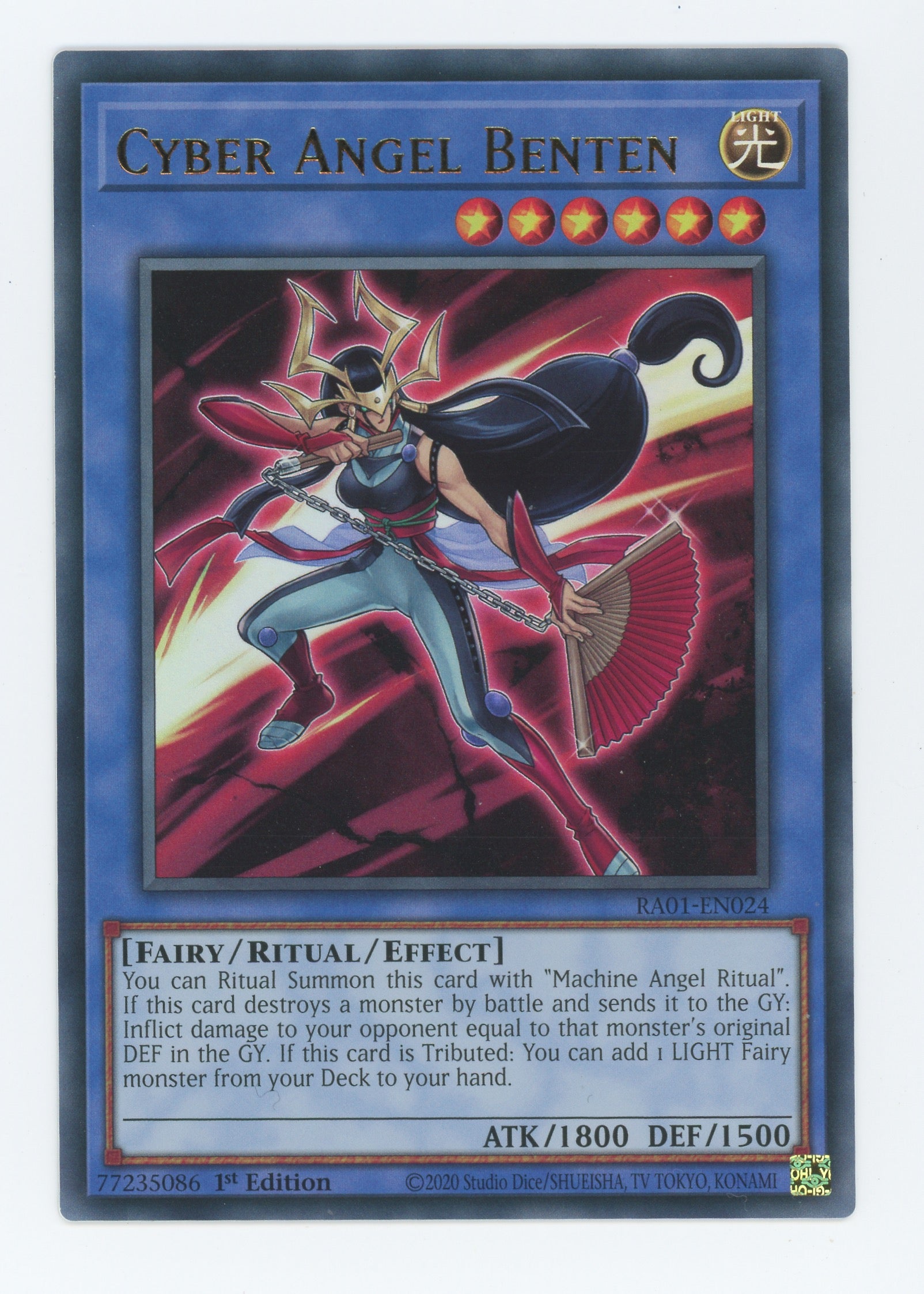 RA01-EN024 - Cyber Angel Benten - Ultra Rare - Effect Ritual Monster - Rarity Collection