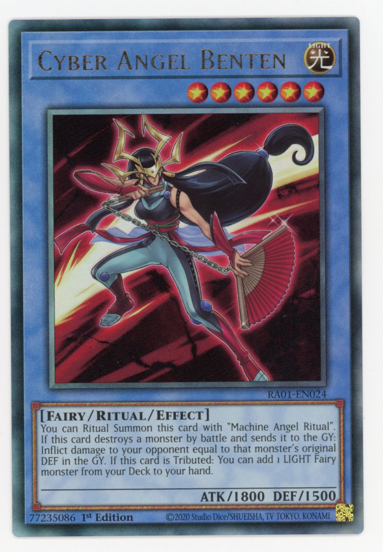 RA01-EN024 - Cyber Angel Benten - Ultimate Rare - Effect Ritual Monster - Rarity Collection