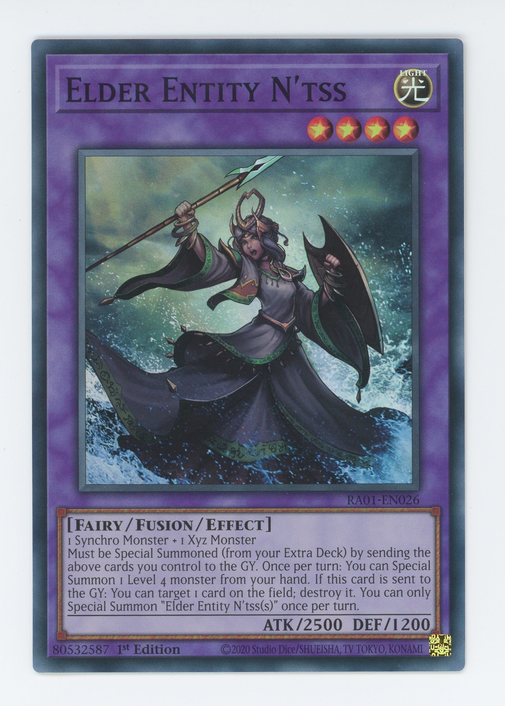 RA01-EN026 - Elder Entity N'tss - Super Rare - Effect Fusion Monster - Rarity Collection