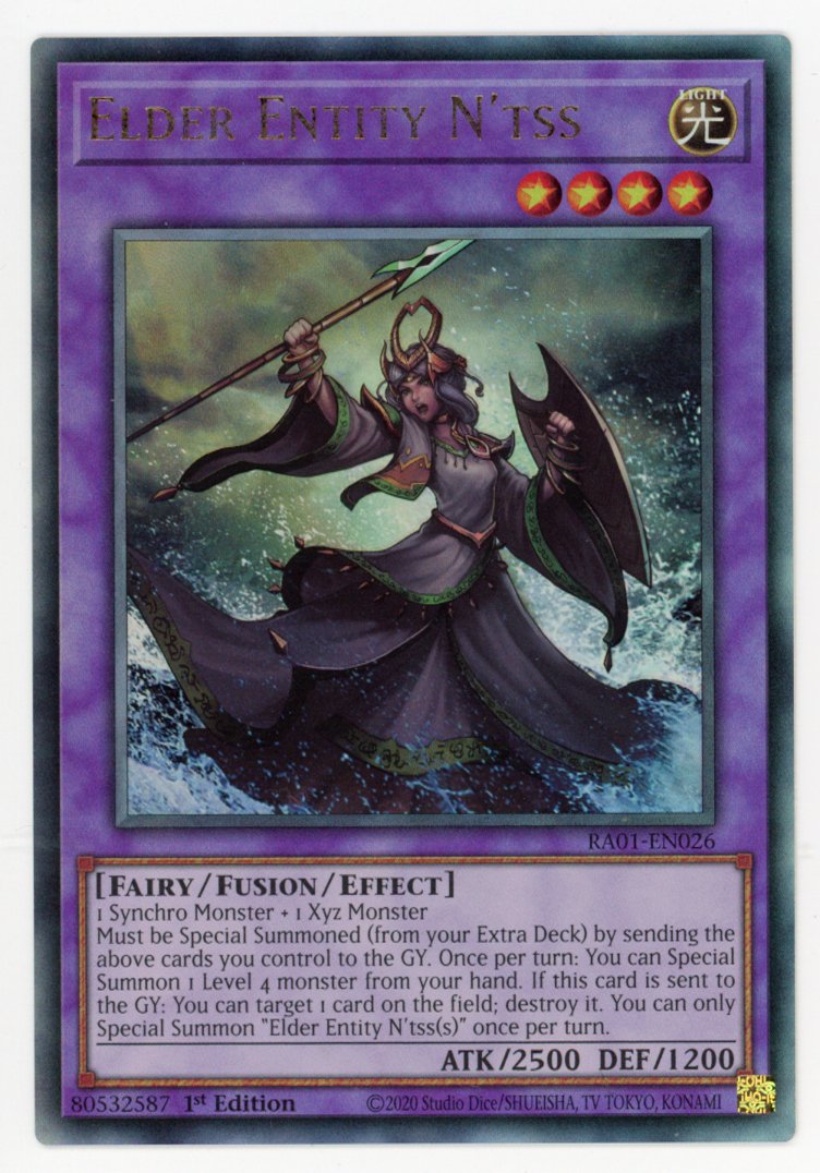 RA01-EN026 - Elder Entity N'tss - Ultimate Rare - Effect Fusion Monster - Rarity Collection