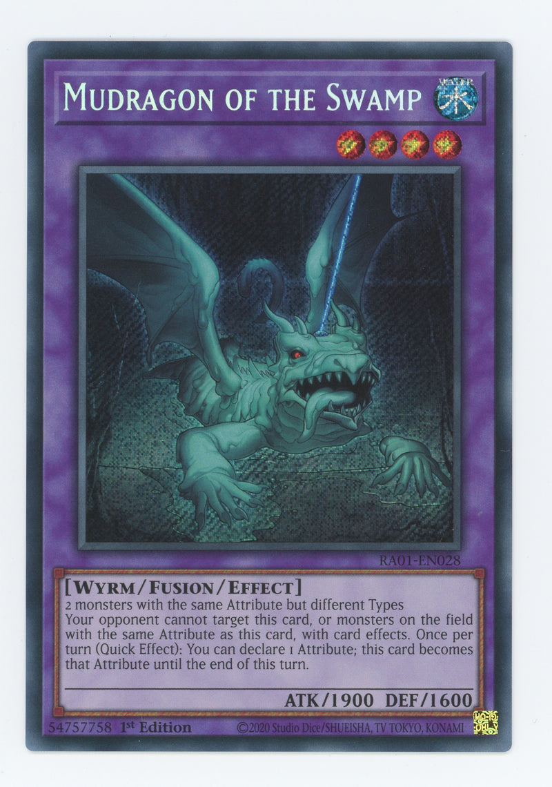 RA01-EN028 - Mudragon of the Swamp - Secret Rare - Effect Fusion Monster - Rarity Collection