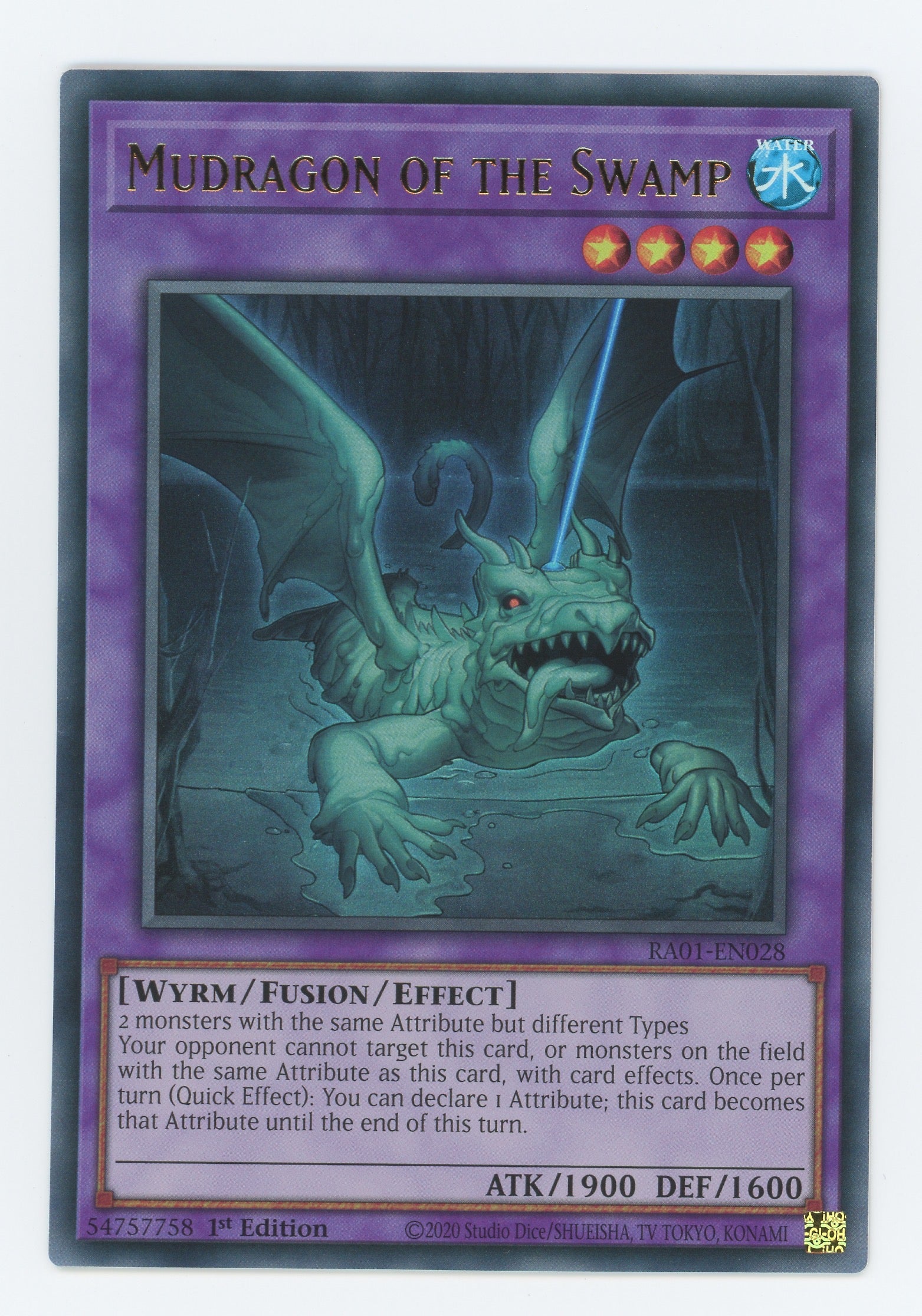 RA01-EN028 - Mudragon of the Swamp - Ultra Rare - Effect Fusion Monster - Rarity Collection