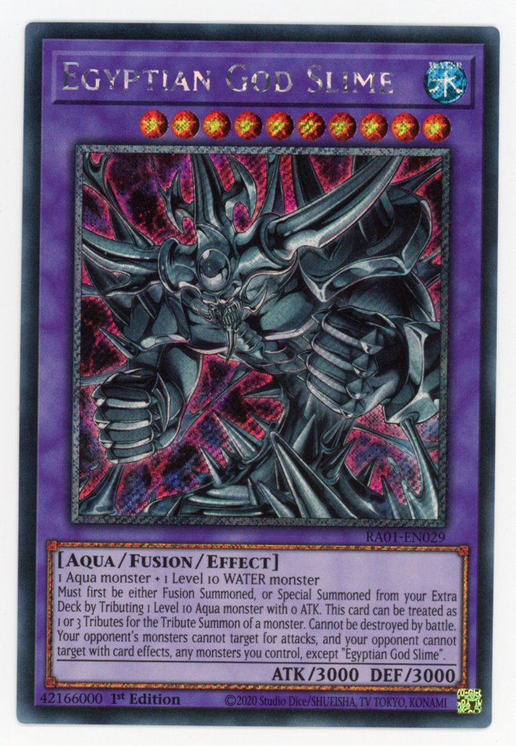 RA01-EN029 - Egyptian God Slime - Platinum Secret Rare - Effect Fusion Monster - Rarity Collection