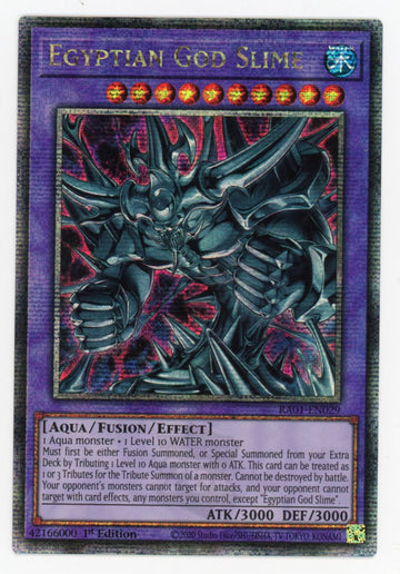 RA01-EN029 - Egyptian God Slime - Quarter Century Secret Rare - 25th Anniversary Rarity Collection