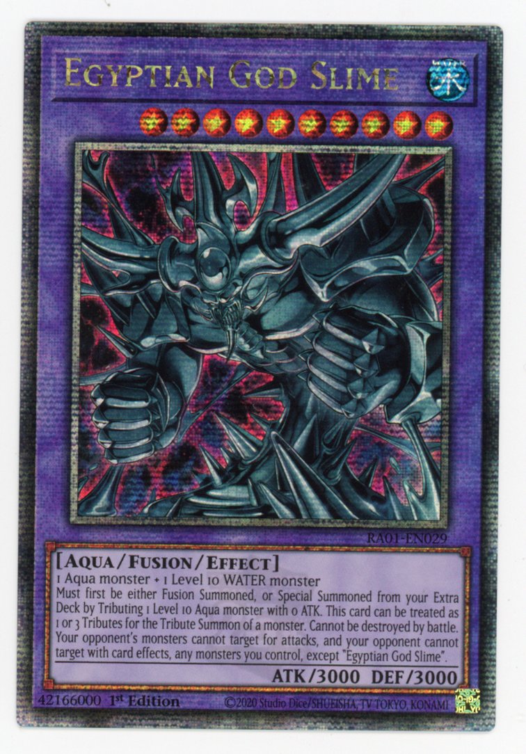 Produktbild von YuGiOh! RA01-DE029 Ägyptischer Götterschleim SUPER RARE / 1. Auflage NM