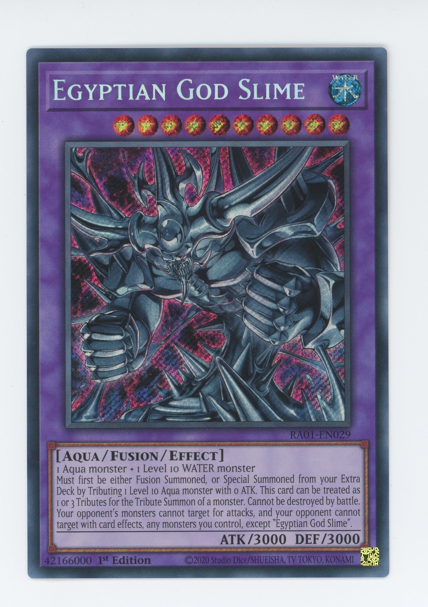 RA01-EN029 - Egyptian God Slime - Secret Rare - Effect Fusion Monster - Rarity Collection