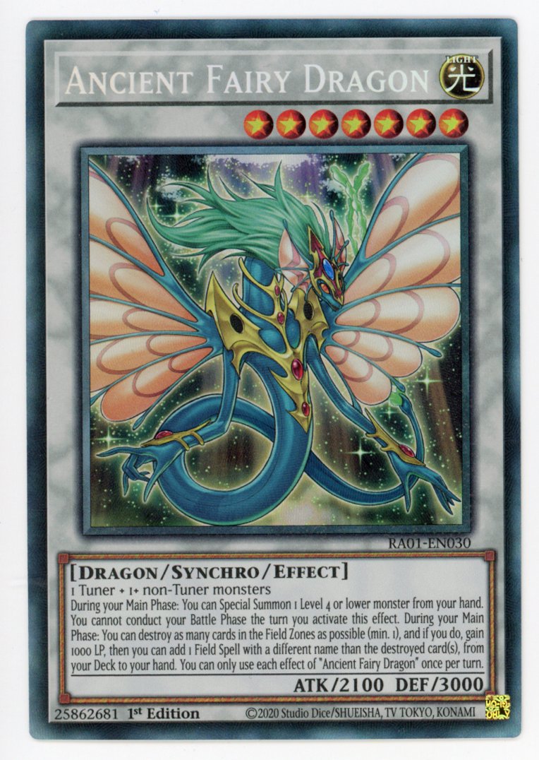 RA01-EN030 - Ancient Fairy Dragon - Collector's Rare - Effect Synchro Monster - Rarity Collection