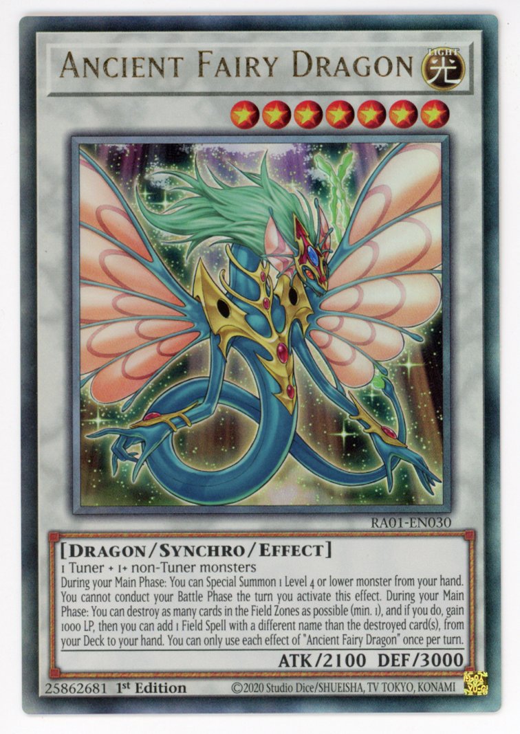 RA01-EN030 - Ancient Fairy Dragon - Ultimate Rare - Effect Synchro Monster - Rarity Collection