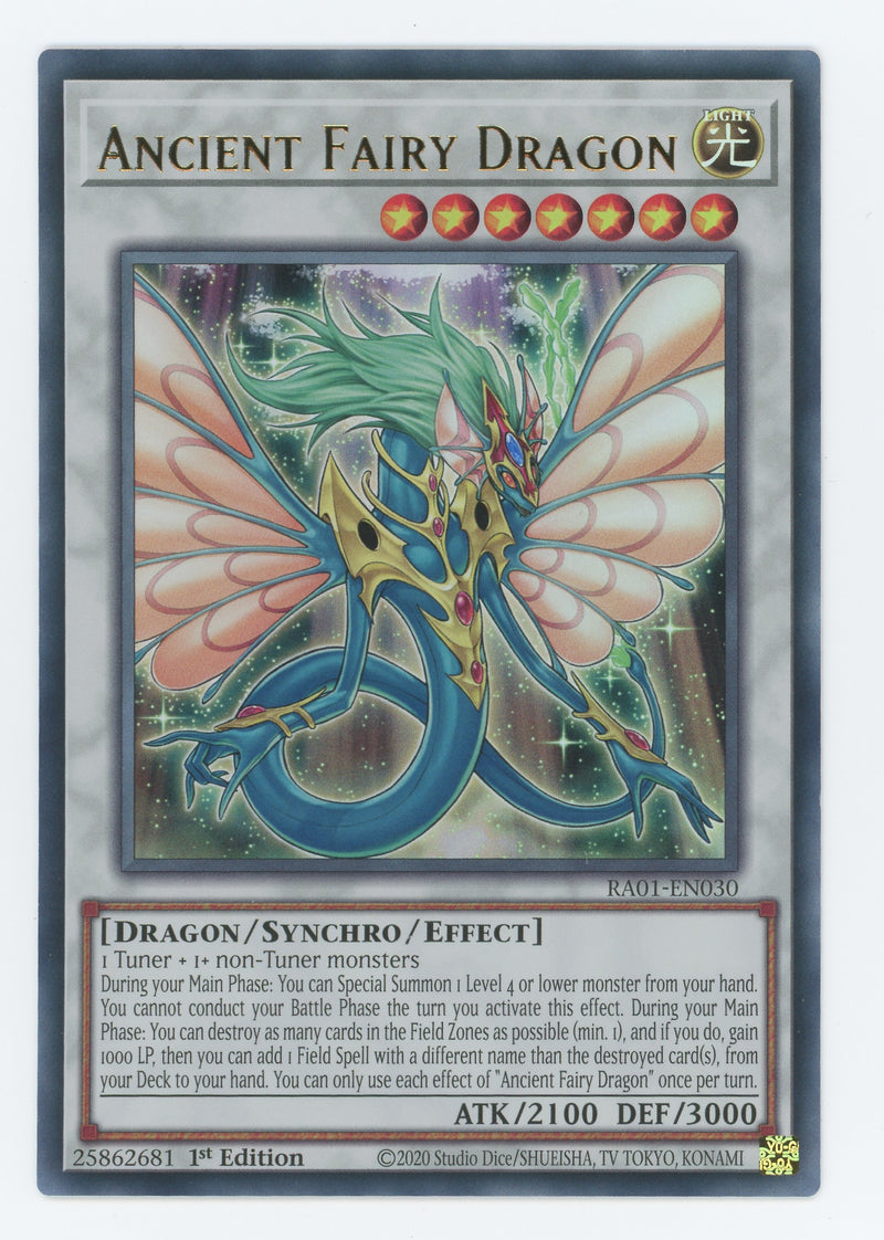 RA01-EN030 - Ancient Fairy Dragon - Ultra Rare - Effect Synchro Monster - Rarity Collection