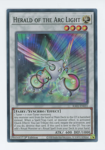 RA01-EN031 - Herald of the Arc Light - Super Rare - 25th Anniversary Rarity Collection