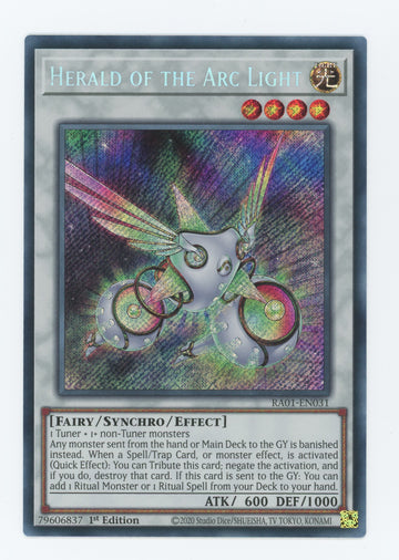 RA01-EN031 - Herald of the Arc Light - Secret Rare - 25th Anniversary Rarity Collection