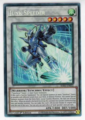 RA01-EN032 - Junk Speeder (PCR) - Collector's Rare - 25th Anniversary Rarity Collection