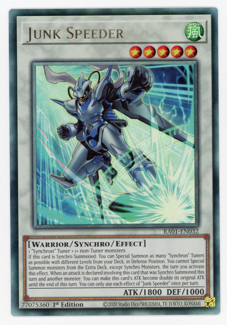 RA01-EN032 - Junk Speeder - Ultimate Rare - Effect Synchro Monster - Rarity Collection