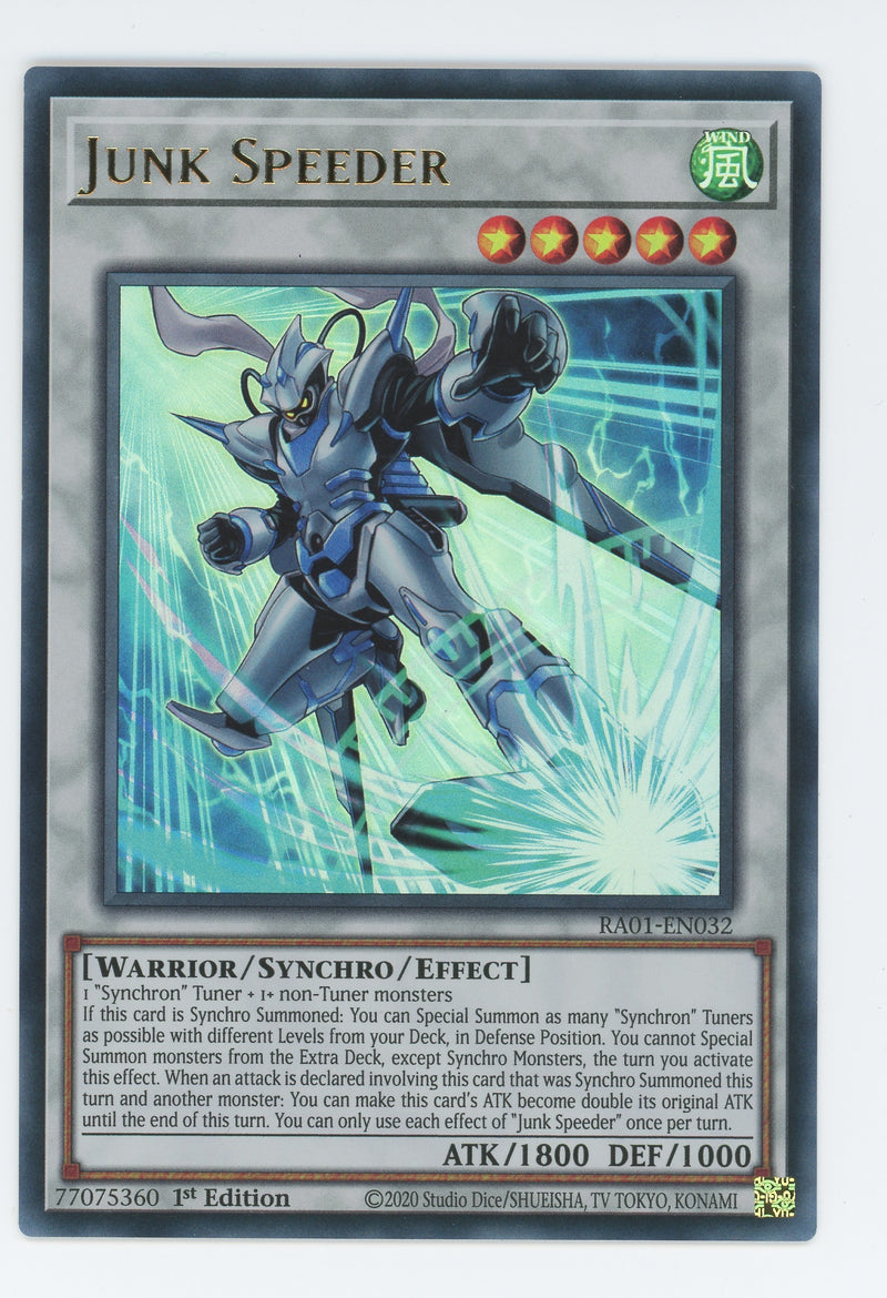 RA01-EN032 - Junk Speeder - Ultra Rare - Effect Synchro Monster - Rarity Collection