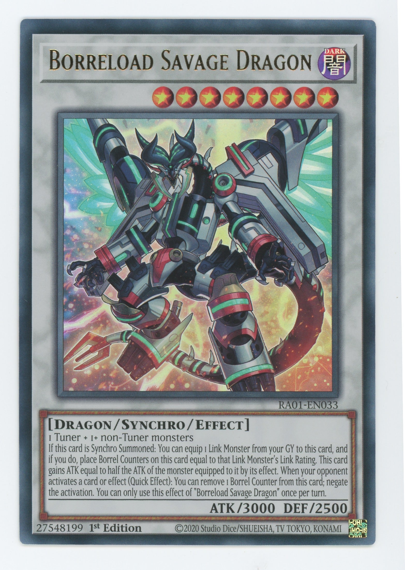 RA01-EN033 - Borreload Savage Dragon - Ultra Rare - Effect Synchro Monster - Rarity Collection