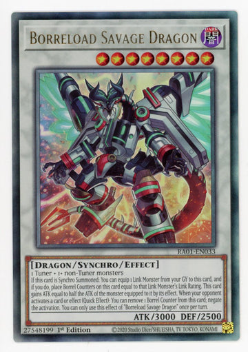 RA01-EN033 - Borreload Savage Dragon (PUR) - Ultimate Rare - 25th Anniversary Rarity Collection