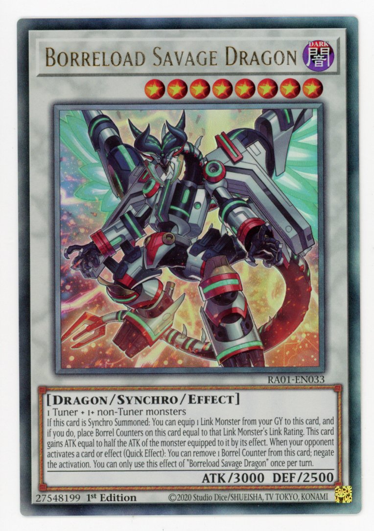 RA01-EN033 - Borreload Savage Dragon - Ultimate Rare - Effect Synchro Monster - Rarity Collection