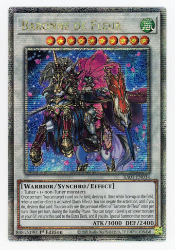 RA01-EN034 - Baronne de Fleur - Quarter Century Secret Rare - 25th Anniversary Rarity Collection