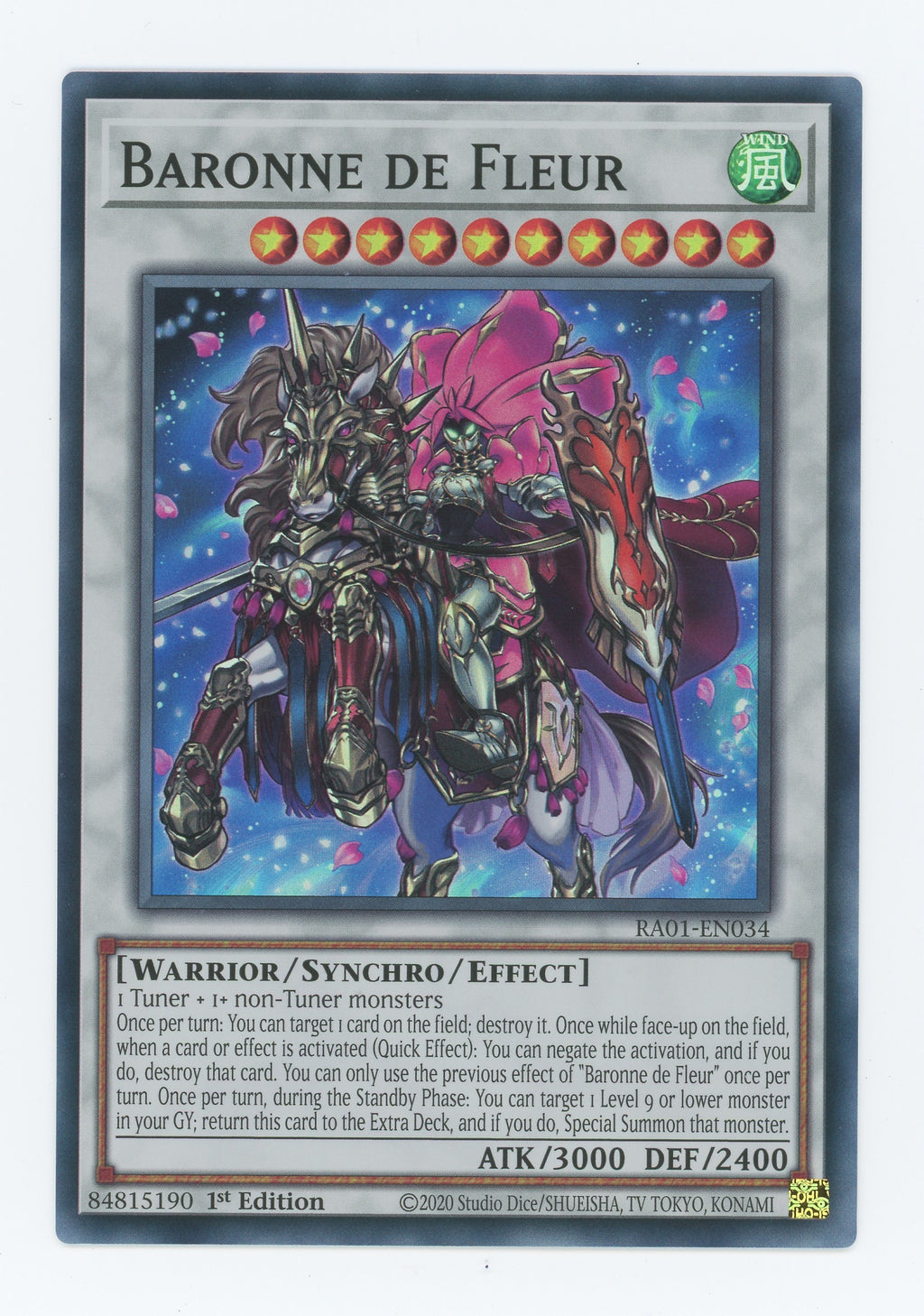 Yu-gi-oh! Baronne De Fleur RA01-EN034 Ultra Rare 1st Edition NM - Foto 9