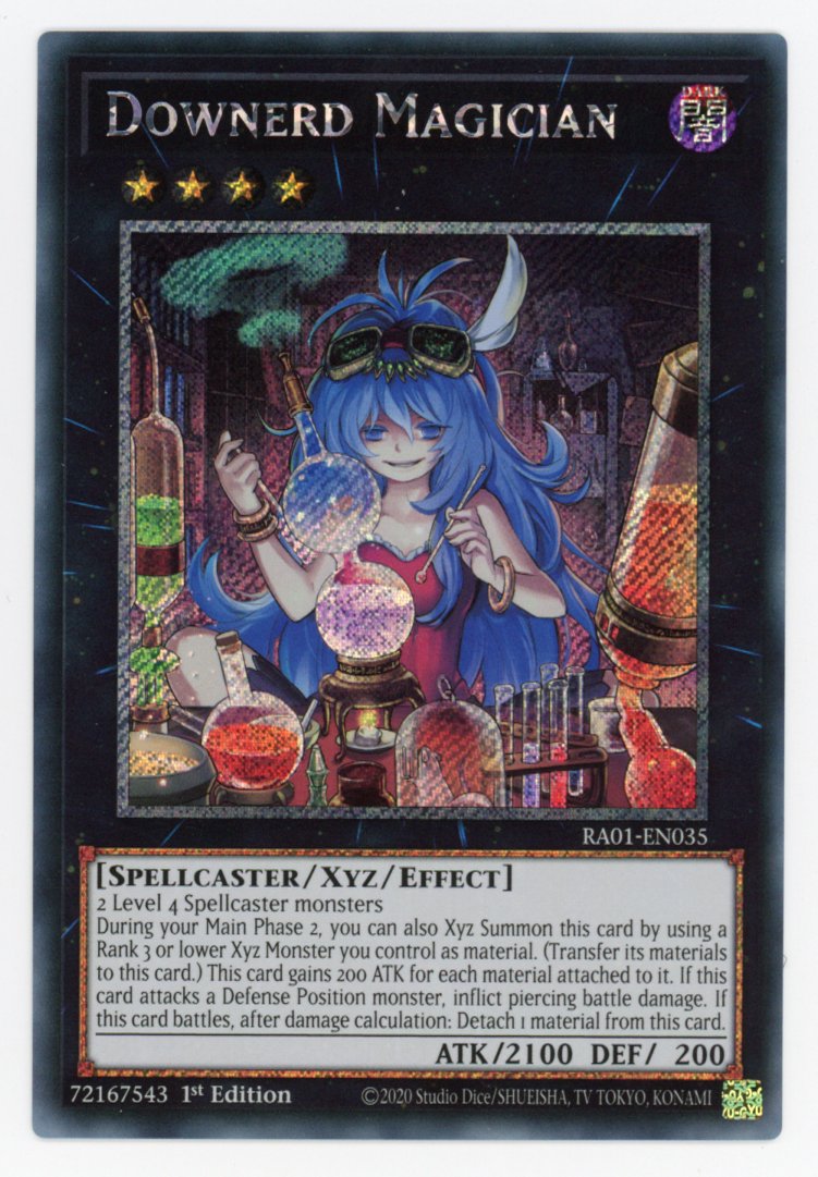 RA01-EN035 - Downerd Magician - Platinum Secret Rare - Effect Xyz Monster - Rarity Collection