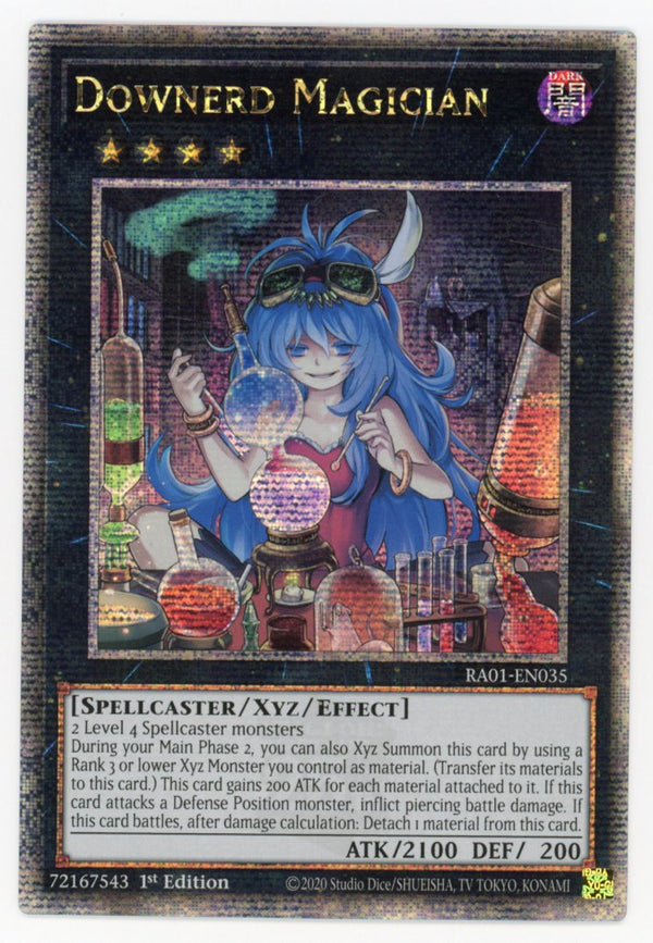 RA01-EN035 - Downerd Magician - Quarter Century Secret Rare - Effect Xyz Monster - Rarity Collection