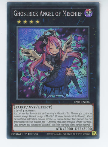 RA01-EN036 - Ghostrick Angel of Mischief - Super Rare - 25th Anniversary Rarity Collection