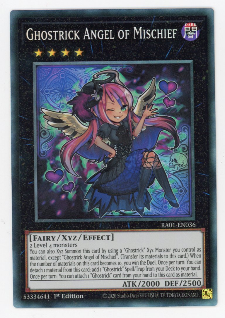 RA01-EN036 - Ghostrick Angel of Mischief - Collector's Rare - Effect Xyz Monster - Rarity Collection