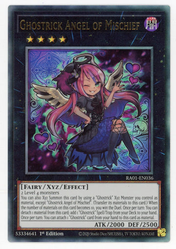 RA01-EN036 - Ghostrick Angel of Mischief (PUR) - Ultimate Rare - 25th Anniversary Rarity Collection