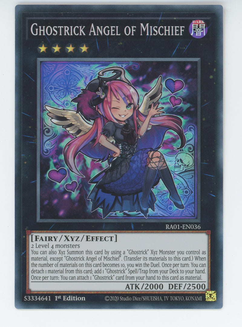 RA01-EN036 - Ghostrick Angel of Mischief - Super Rare - Effect Xyz Monster - Rarity Collection