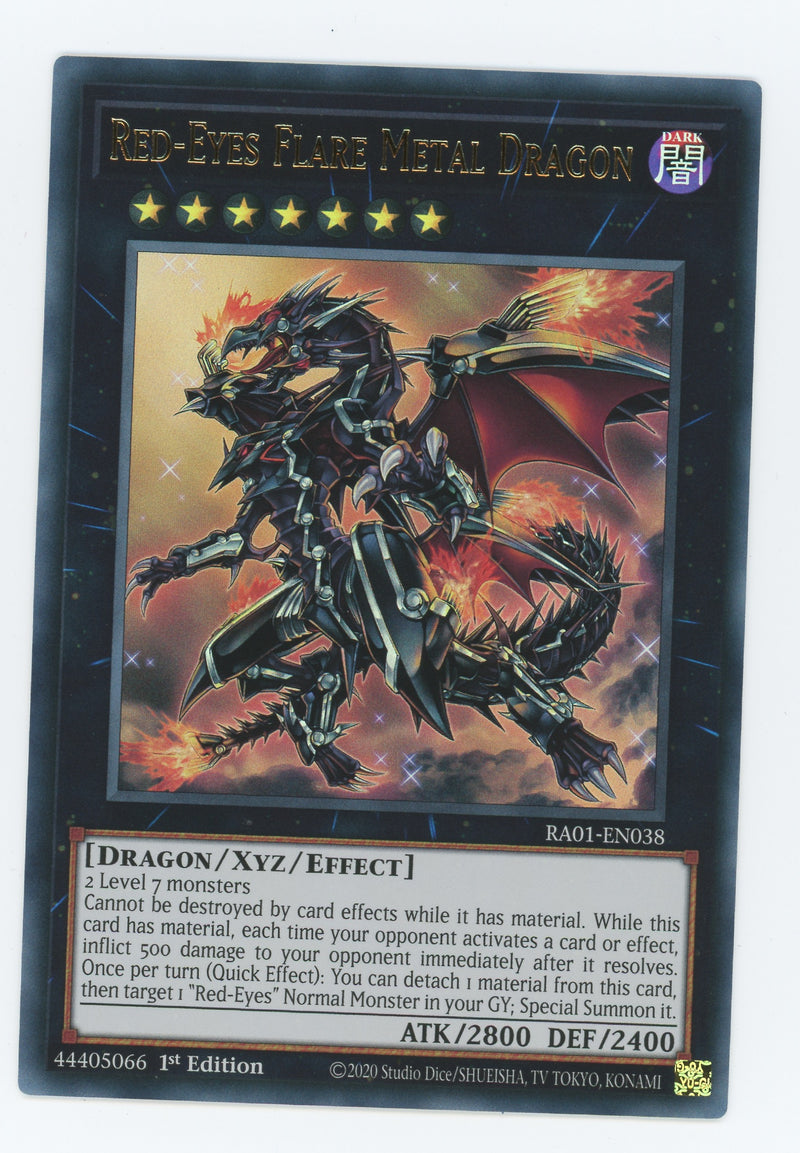 RA01-EN038 - Red-Eyes Flare Metal Dragon - Ultra Rare - Effect Xyz Monster - Rarity Collection