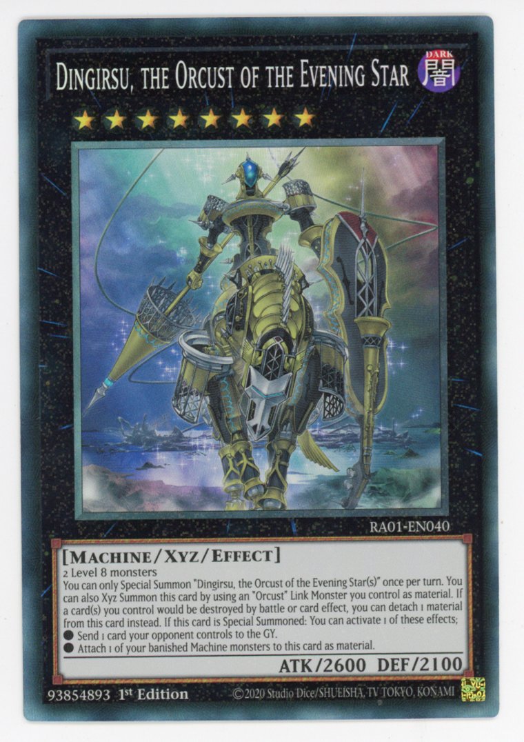 RA01-EN040 - Dingirsu, the Orcust of the Evening Star - Collector's Rare - Effect Xyz Monster - Rarity Collection