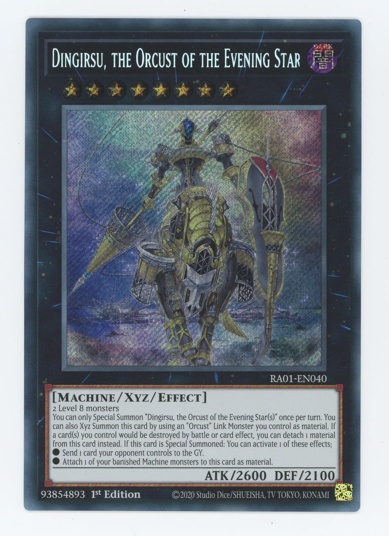 RA01-EN040 - Dingirsu, the Orcust of the Evening Star - Secret Rare - Effect Xyz Monster - Rarity Collection