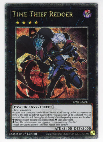 RA01-EN041 - Time Thief Redoer - Quarter Century Secret Rare - 25th Anniversary Rarity Collection