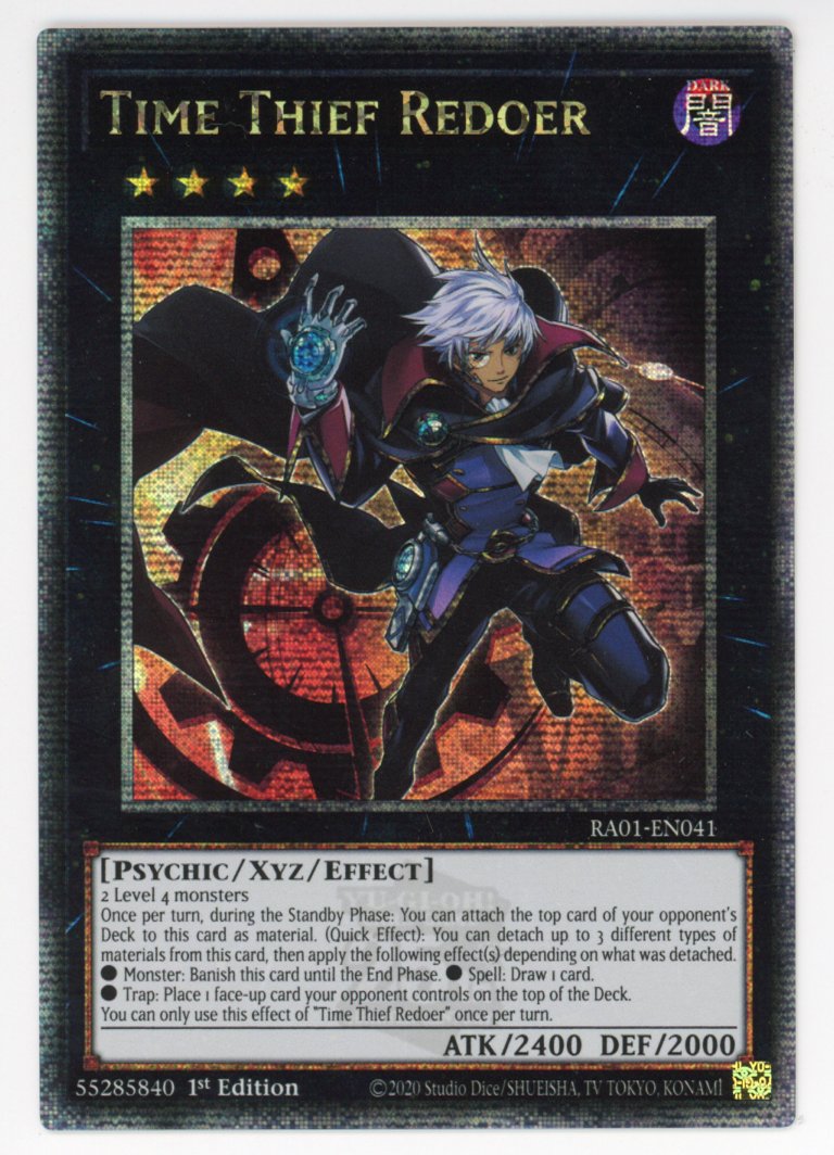 RA01-EN041 - Time Thief Redoer - Quarter Century Secret Rare - Effect Xyz Monster - Rarity Collection